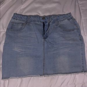 jean skirt